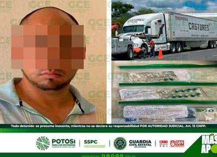 Atrapan a sujeto con pastillas psicotrópicas