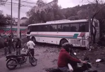 Accidente de Autob&uacute;s en Xochimilco