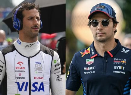 Emotivas palabras de Sergio Pérez a Daniel Ricciardo