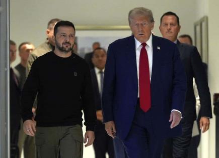 Reunión entre Ucrania y Trump en medio de tensiones