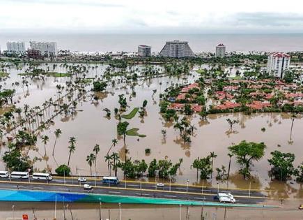 Impacto del huracán John en Acapulco