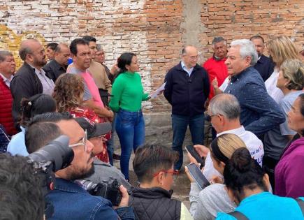 Piden a próxima presidenta de Pozos pavimentación y drenaje