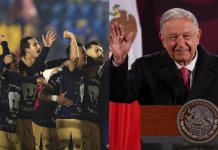 AMLO festeja triunfo de Pumas en el Clásico Capitalino