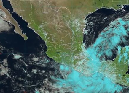 Conagua anuncia evolución de depresión tropical a tormenta