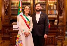 Emotivo encuentro entre Gabriel Boric y Claudia Sheinbaum