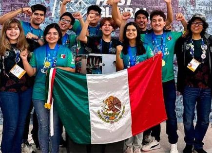 Estudiantes mexicanos triunfan en competencia internacional de robótica