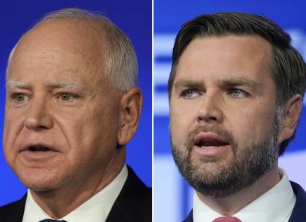 Intenso Debate Vicepresidencial entre Tim Walz y JD Vance