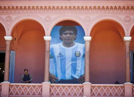 Traslado del cuerpo de Diego Maradona a mausoleo público