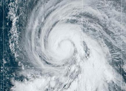 Impacto del huracán Kirk en la costa este de EEUU