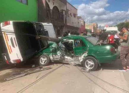 Aparatoso choque en la San Luis Rey, hay dos lesionados