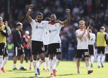 Liverpool suma noveno triunfo en 10 duelos al vencer 1-0 ante Crystal Palace