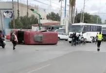 Aparatoso choque en Zona Industrial; hay varios heridos Aparatoso choque en Zona Industrial; hay varios heridos