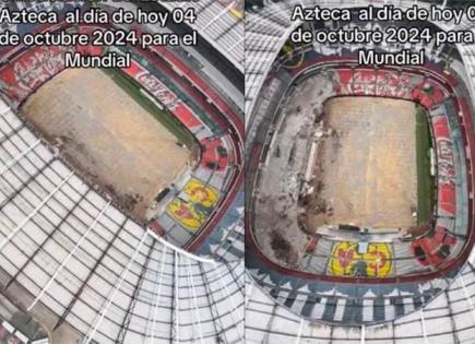 Así luce el Estadio Azteca por las remodelaciones para Mundial 2026