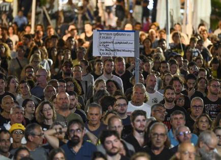 Exigen en Tel Aviv la liberación de rehenes a un año de su secuestro por Hamás