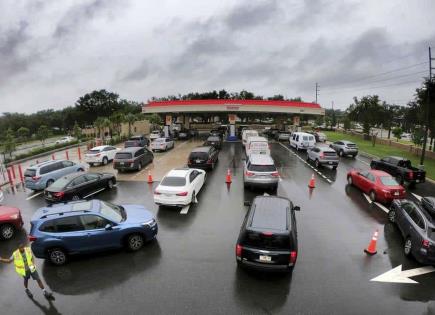 Impacto del huracán Milton en la costa de Florida