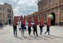 Video | Jóvenes pro Palestina se manifiestan en el centro histórico