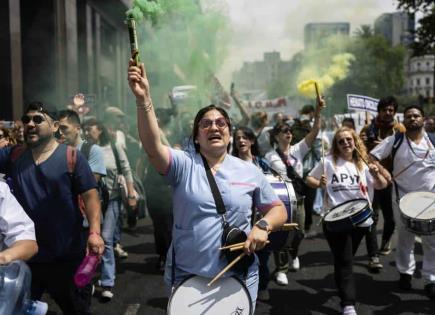 Protestas y paro en el Hospital Garrahan de Argentina