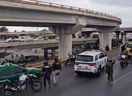 Taxistas desquician el tráfico, en la ‘57