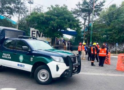 Amenaza de bomba en la ENAH fue falsa alarma