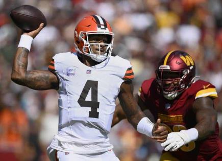 Presión sobre el Quarterback de Cleveland Browns