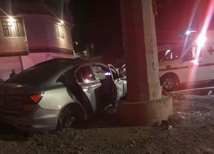 Tres lesionados en mañana accidentada en zona metropolitana