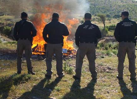 Destruye la FGR más de 84 kilos de droga