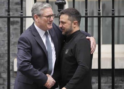 Zelenskyy visita a líderes británicos y de OTAN en busca de apoyos para plan de paz de Ucrania