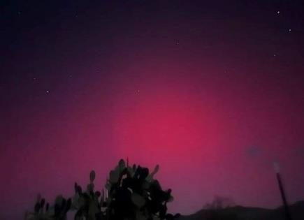 Auroras boreales pintan el cielo de Chihuahua