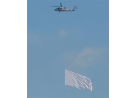 Helicóptero con bandera blanca en Culiacán: Preparativos