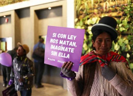 Manifestaciones en Bolivia por justicia ante delitos contra mujeres