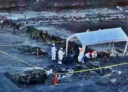 Recuperación de mineros en mina El Pinabete