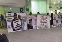 Madres Buscadoras en Plantón por Caso de Secuestro en Cancún