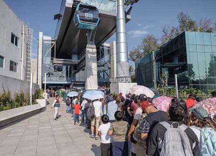 Abarrotan el Cablebús de Chapultepec