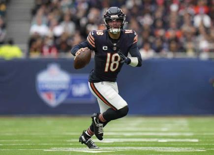 Caleb Williams lanza 4 pases de TD en victoria de Bears sobre Jaguars en Londres