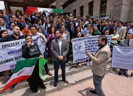 Protesta de la Asociación Nacional de Magistrados por elección 2025