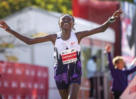 Ruth Chepngetich y John Korir brillan en el Maratón de Chicago