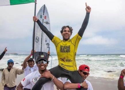 Surfista mexicano es campeón continental en Perú