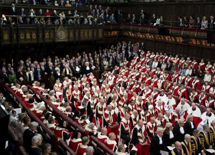 Los nobles por herencia podrían perder sus escaños en el Parlamento británico