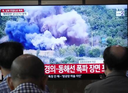 Tensiones en la península de Corea: Explosiones en carreteras intercoreanas