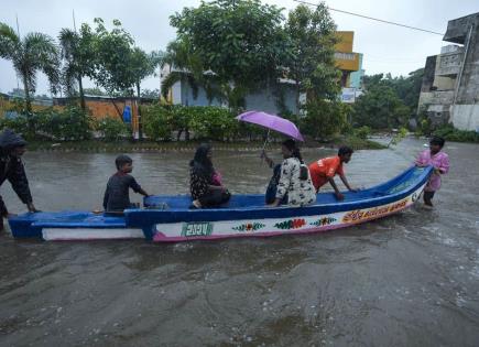 Inundaciones por monzón en el sur de India