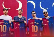 Barcelona presenta camiseta con logo de Coldplay