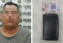 Cae sujeto que robó cartera a un pasajero en transporte público