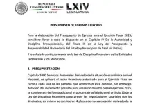 Se "hacen bolas" con presupuesto del Congreso