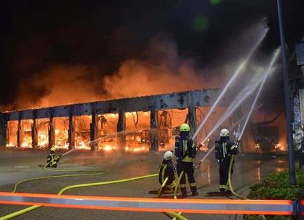 Nueva estación de bomberos, se quema