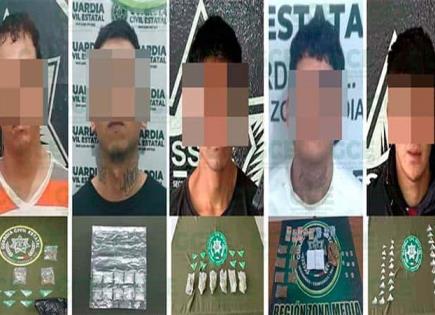 Capturan a cinco narcos en operativos