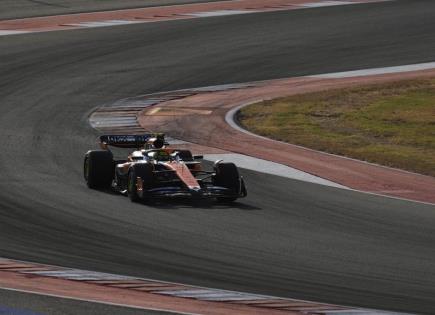 Lando Norris y Max Verstappen en el Gran Premio de Estados Unidos