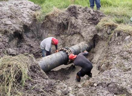 Fuga masiva deja sin agua a Valles por casi dos días