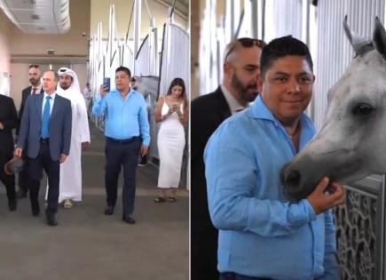 Financia SLP viaje de Gallardo a lujoso centro ecuestre en Qatar