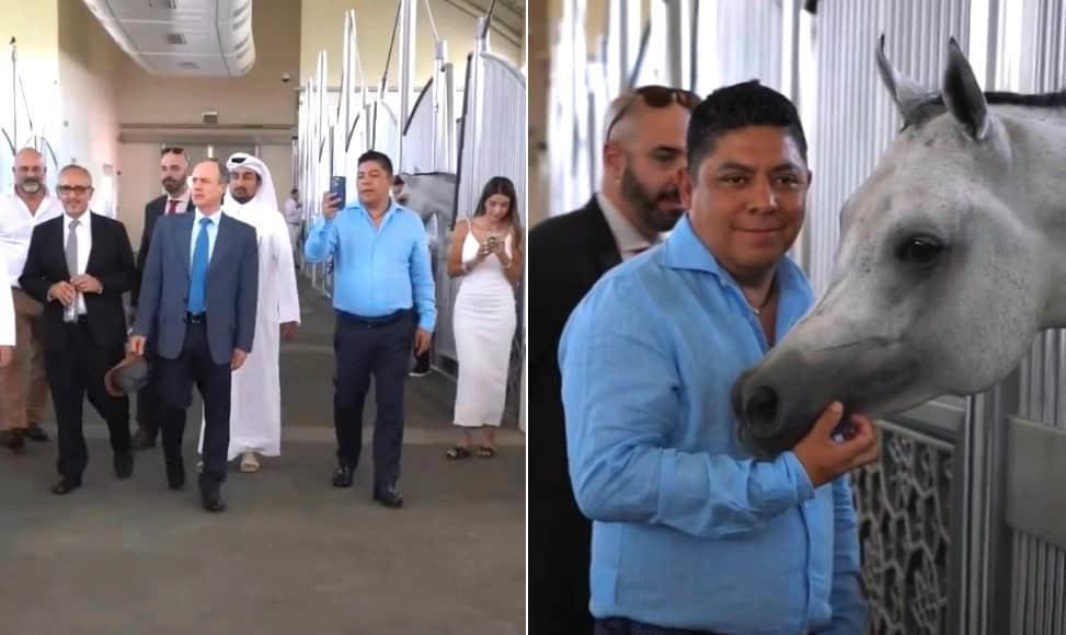 Ricardo Gallardo en el centro ecuestre de Qatar/Foto: Especial