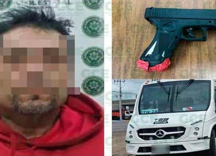 Chofer de personal amenazaba con una pistola falsa